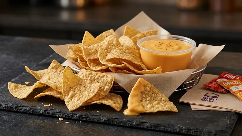 Chips and Nacho Cheese Sauce - Taco Bell